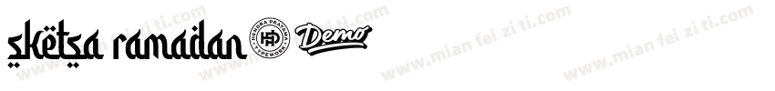 sketsa ramadan字体转换